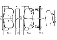 Brake Pad Set, disc brake BP1172 Bosch