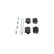Brake Pad Set, disc brake BP1174 Bosch, Thumbnail 5
