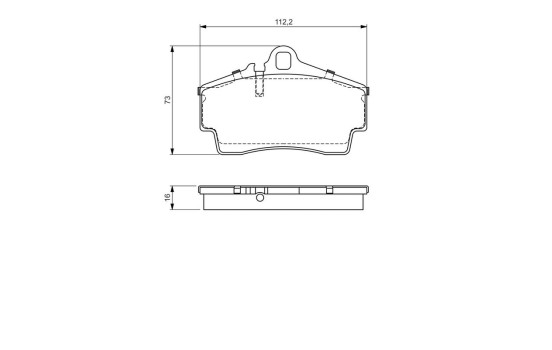 Brake Pad Set, disc brake BP1177 Bosch, Image 8