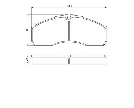 Brake Pad Set, disc brake BP1178 Bosch, Image 8