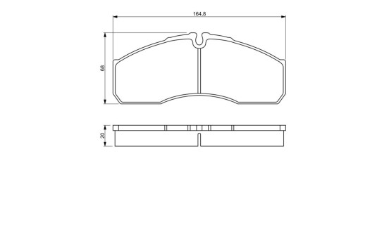 Brake Pad Set, disc brake BP1178 Bosch, Image 8