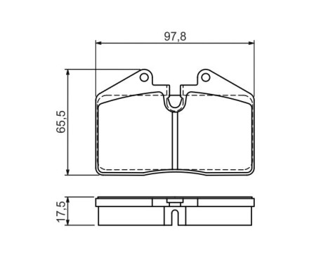 Brake Pad Set, disc brake BP1179 Bosch, Image 7