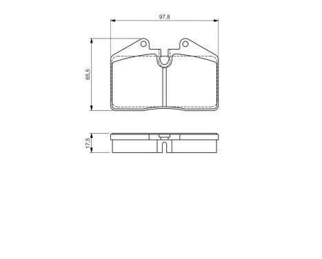 Brake Pad Set, disc brake BP1179 Bosch, Image 8