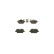 Brake Pad Set, disc brake BP1181 Bosch, Thumbnail 4