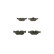 Brake Pad Set, disc brake BP1184 Bosch, Thumbnail 4