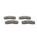 Brake Pad Set, disc brake BP1185 Bosch, Thumbnail 6