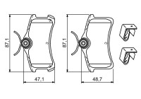 Brake Pad Set, disc brake BP1186 Bosch