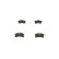 Brake Pad Set, disc brake BP1186 Bosch, Thumbnail 4