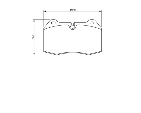 Brake Pad Set, disc brake BP1194 Bosch, Image 8