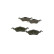 Brake Pad Set, disc brake BP1196 Bosch, Thumbnail 4