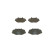 Brake Pad Set, disc brake BP1199 Bosch, Thumbnail 4