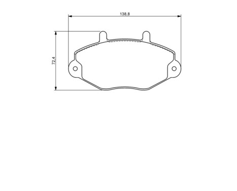 Brake Pad Set, disc brake BP1199 Bosch, Image 8