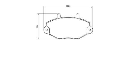 Brake Pad Set, disc brake BP1199 Bosch, Image 8