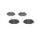 Brake Pad Set, disc brake BP1201 Bosch