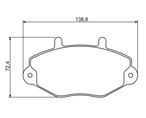 Brake Pad Set, disc brake BP1201 Bosch, Image 7