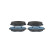 Brake Pad Set, disc brake BP1201 Bosch, Thumbnail 4