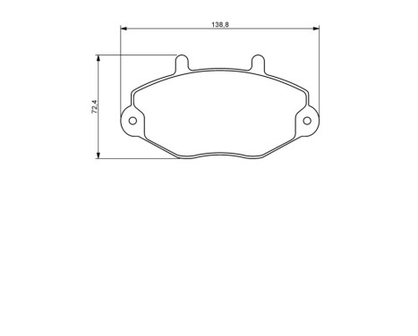 Brake Pad Set, disc brake BP1201 Bosch, Image 8