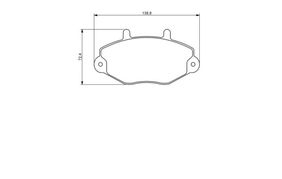 Brake Pad Set, disc brake BP1201 Bosch, Image 8