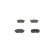 Brake pad set, disc brake BP1202 Bosch, Thumbnail 4