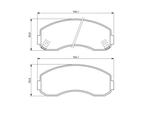 Brake Pad Set, disc brake BP1204 Bosch, Image 7