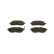 Brake Pad Set, disc brake BP1205 Bosch