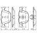 Brake Pad Set, disc brake BP1206 Bosch, Thumbnail 7