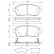 Brake Pad Set, disc brake BP1211 Bosch, Thumbnail 2