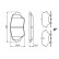 Brake Pad Set, disc brake BP1212 Bosch