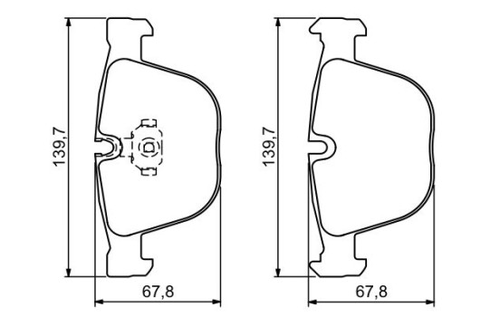 Brake Pad Set, disc brake BP1215 Bosch, Image 3