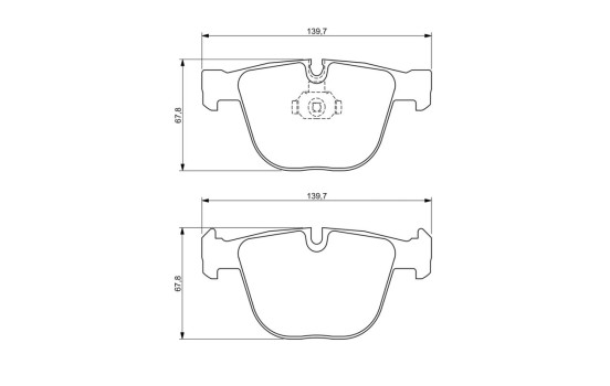 Brake Pad Set, disc brake BP1215 Bosch, Image 8