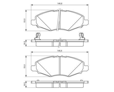 Brake Pad Set, disc brake BP1216 Bosch, Image 6