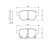 Brake Pad Set, disc brake BP1218 Bosch, Thumbnail 8