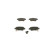 Brake Pad Set, disc brake BP1219 Bosch, Thumbnail 4