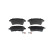 Brake Pad Set, disc brake BP1222 Bosch, Thumbnail 4