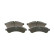 Brake Pad Set, disc brake BP1225 Bosch