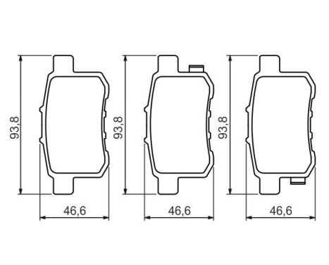 Brake Pad Set, disc brake BP1228 Bosch, Image 7