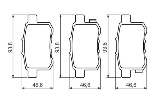 Brake Pad Set, disc brake BP1228 Bosch, Image 7