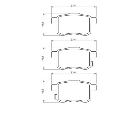 Brake Pad Set, disc brake BP1228 Bosch, Image 8