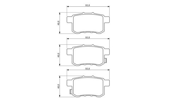 Brake Pad Set, disc brake BP1228 Bosch, Image 8