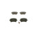 Brake Pad Set, disc brake BP1235 Bosch, Thumbnail 4