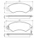 Brake Pad Set, disc brake BP1236 Bosch, Thumbnail 6