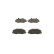 Brake Pad Set, disc brake BP1245 Bosch, Thumbnail 4