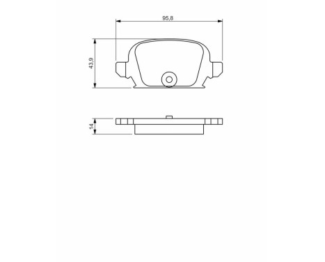 Brake Pad Set, disc brake BP1247 Bosch, Image 6