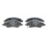 Brake Pad Set, disc brake BP1253 Bosch