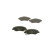 Brake Pad Set, disc brake BP1253 Bosch, Thumbnail 4