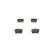 Brake Pad Set, disc brake BP1258 Bosch, Thumbnail 4
