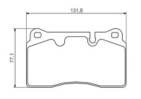Brake Pad Set, disc brake BP1259 Bosch