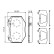 Brake Pad Set, disc brake BP1260 Bosch