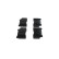 Brake Pad Set, disc brake BP1261 Bosch, Thumbnail 5