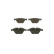 Brake Pad Set, disc brake BP1262 Bosch, Thumbnail 4